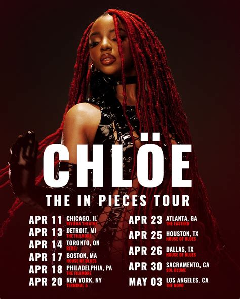 chlöe tour booking